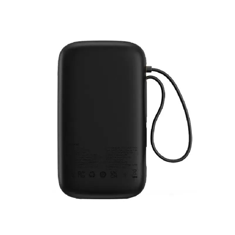 پشت پاوربانک باسئوس  Qpow2 DualCable Digital Display